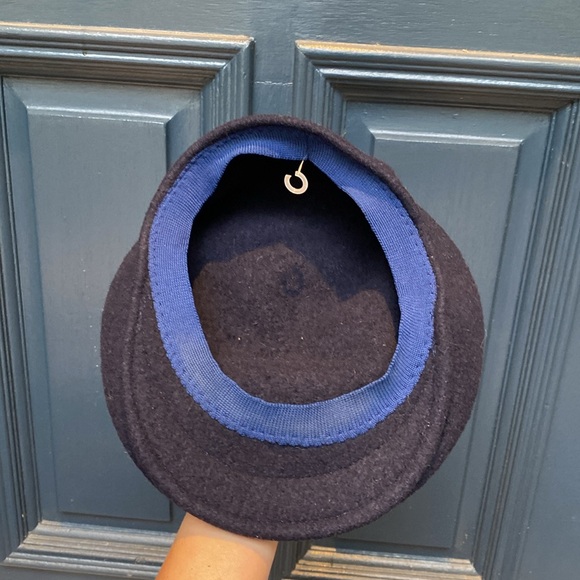 Classic Premium Wool English Newsboy Cap in Navy Blue - Picture 8 of 10